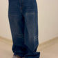 Burnout Jean, washed blue