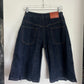 Skirt jorts, indigo