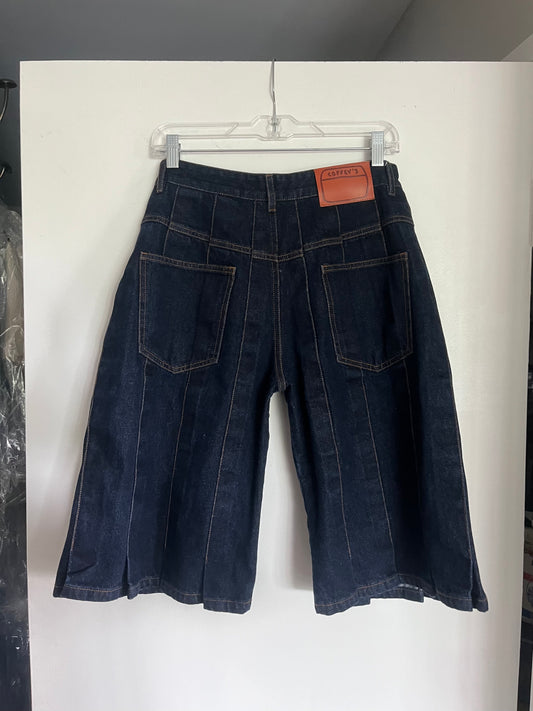 Skirt jorts, indigo