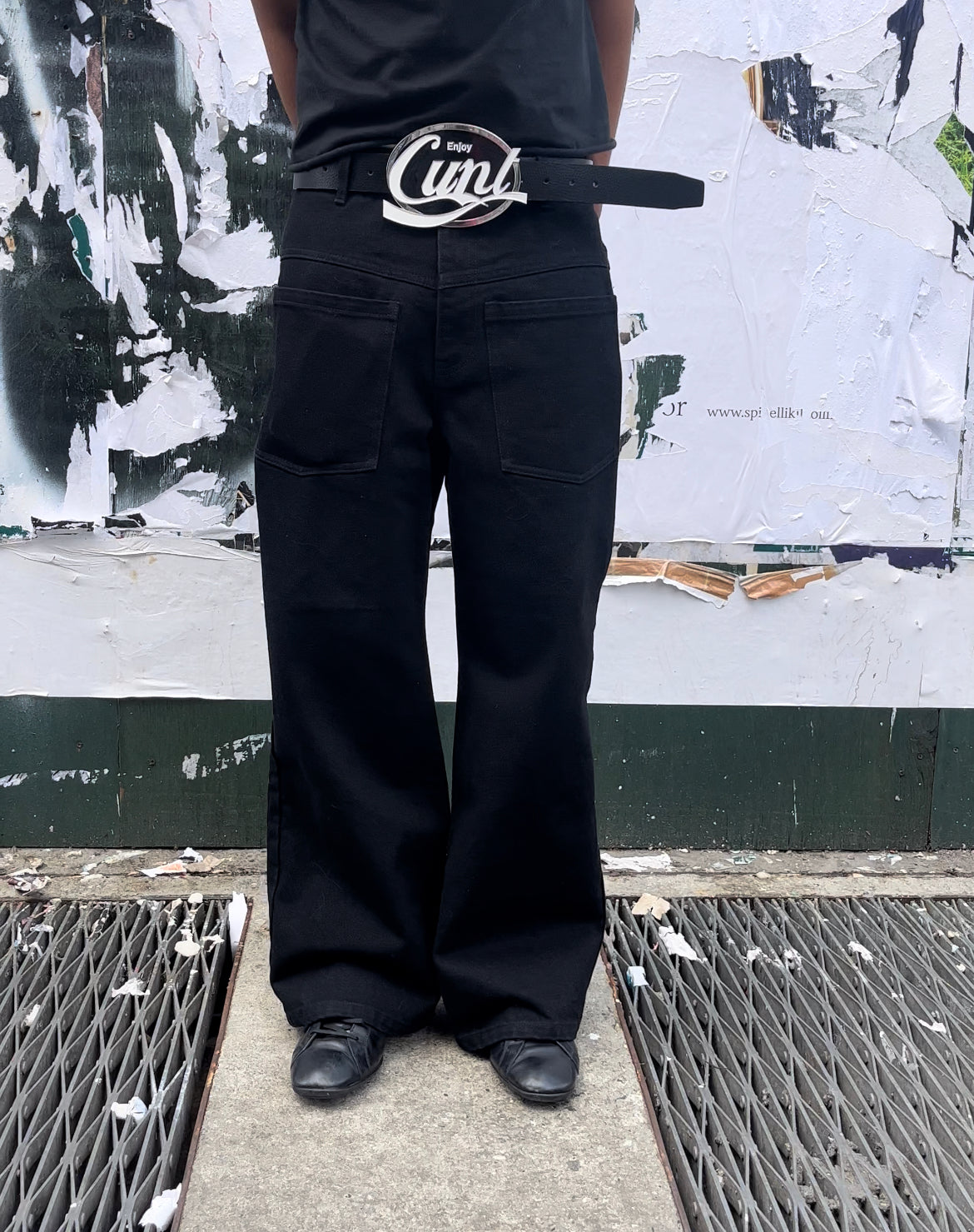 Double back jeans, black